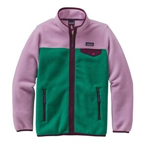 Patagonia Girls' Lightweight Synchilla® Snap-T® Jacket Full Zip Fleece Sz: L